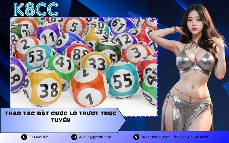 thao tác đặt cược lô trượt trực tuyến