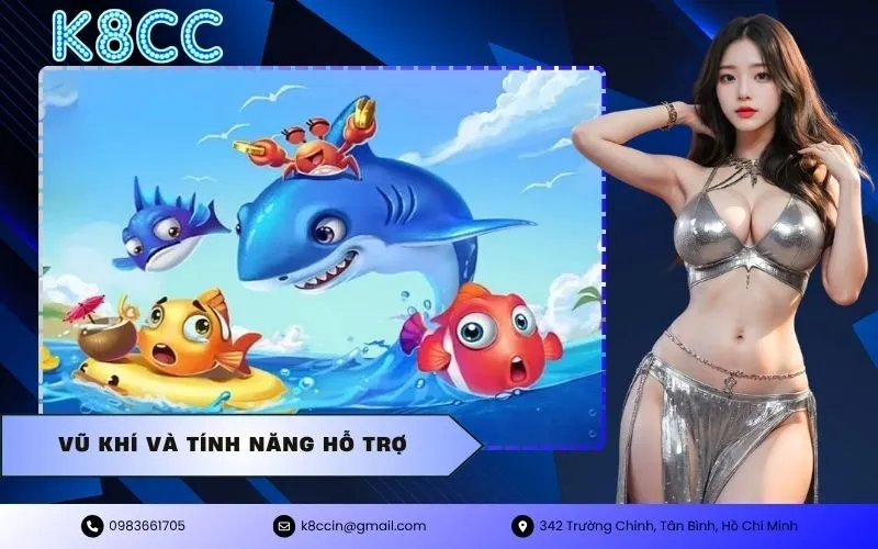 vũ khí và tính năng hỗ trợ